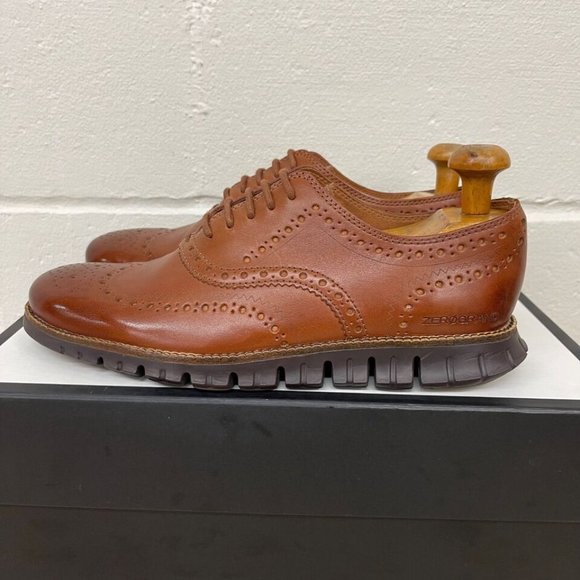 Cole Haan Zerogrand Wingtip Oxford Brown Leather Mens Size 8 M main image 6